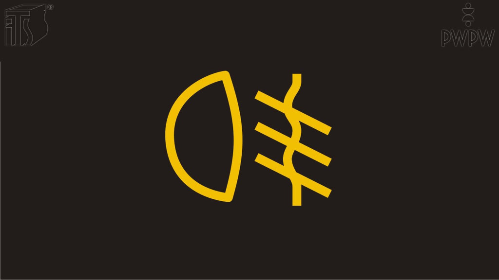 Question illustration: When can you use rear anti-fog lights while driving?