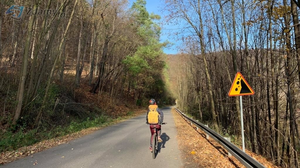 Question illustration: Is it allowed beyond this sign to overtake a cyclist?