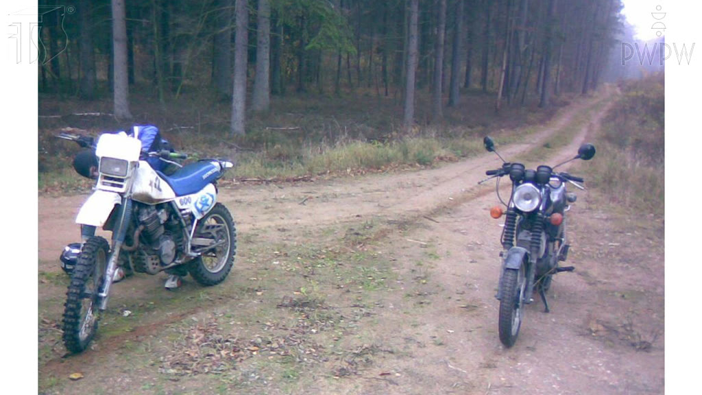 Question illustration: How should you ride a motorcycle on a dirt road?