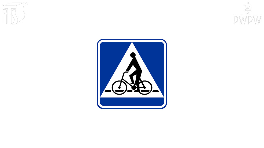 Bild zur Frage: Soll man beim Erreichen einer so ausgeschilderten Stelle die Geschwindigkeit so zu reduzieren, dass die diese Stellen befahrenden Radfahrer nicht gefährdet werden?