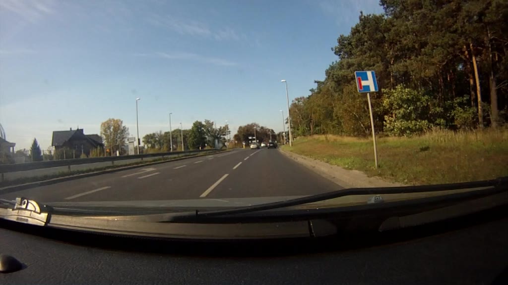 Question illustration: In this situation, when turning left at the nearest intersection are you entering a no through road?