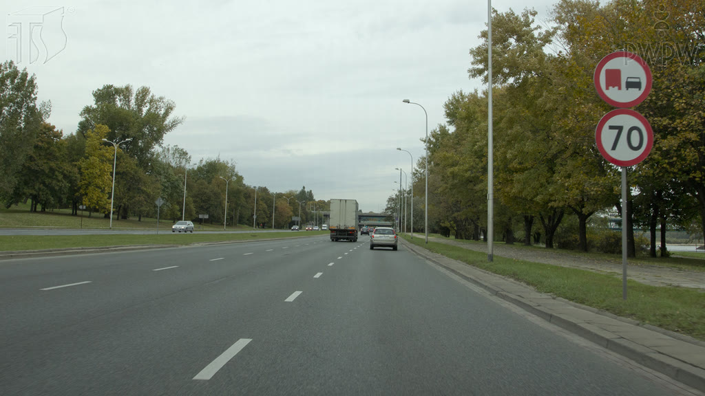 Question illustration: You are driving a bus. Are you allowed in this situation to overtake the passenger car?