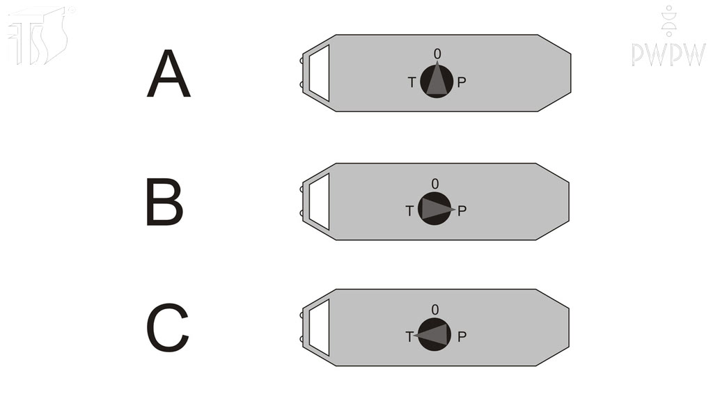 Question illustration: What setting of the reverser may cause the inability to drive a single-carriage tram?